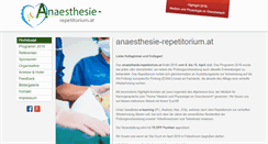 Desktop Screenshot of anaesthesie-repetitorium.at